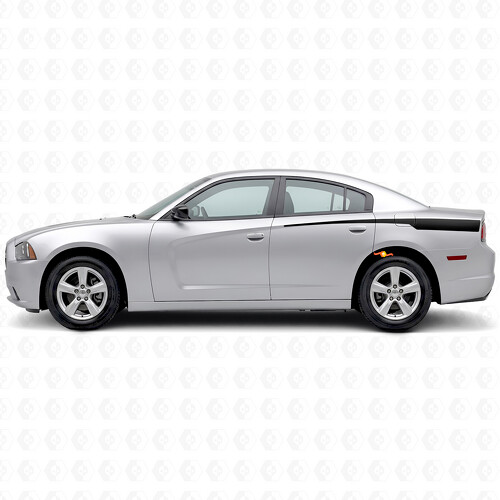 Adesivo in Vinile a Strisce d'Accento per Fianco Cassone Dodge Charger 2011-2014