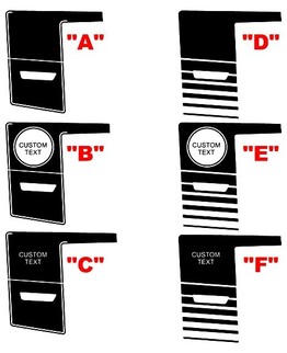 2011 - 2014 Caricabatterie Super Bee Style Quarter Panel Stripe Kit