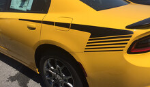 Kit di decalcomanie in vinile a striscia per parafango stile hockey per Dodge Charger 2015+_2
