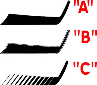 2015 & Up Charger Hockey Hood Accent Stripe Kit