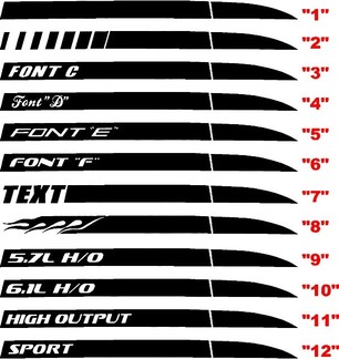 2006-2010 Caricabatterie Daytona Style Q.P. Kit a strisce