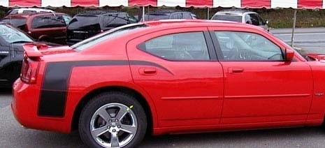 Kit Adesivi in Vinile a Strisce Artigliate per Paraurti Laterale Dodge Charger 2006-2010