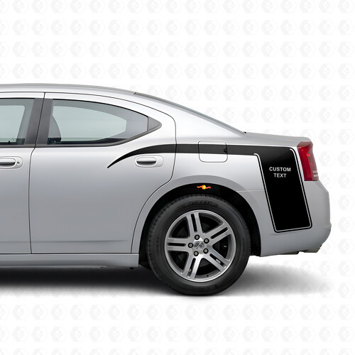 Adesivo in Vinile a Strisce Stile Artiglio Personalizzato per Fianco Letto Dodge Charger 2006-2010