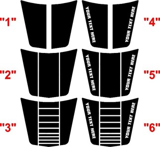 2006-2010 Kit decalcomanie per cofano stile OEM per caricabatterie