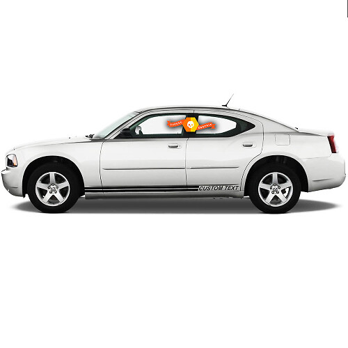 2006-2010 Charger Rally Style Rocker Panel Stripe Kit