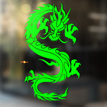 Adesivo Vinile Universale Drago Artigli Affilati Stile Asiatico_3