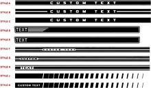 Kit strisce pannello bilanciere Musclecar Musclecarmodel 2015 e successivi 3