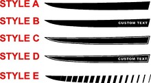 2015 - 2020 Musclecar Musclecarmodel Hood Spear Stripes 2