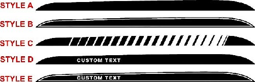 Adesivi per decalcomanie in vinile con kit di strisce di accento laterale inferiore Ford Mustang dal 2015 in poi