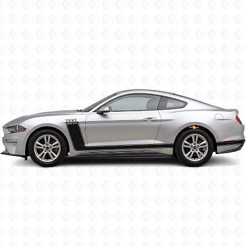 Kit Adesivi in Vinile Personalizzati con Strisce Laterali da 300 CV per Musclecar Musclecarmodel 2010-20_1