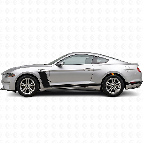 Testo Personalizzato & Set Adesivi in Vinile Strisce Laterali 300 C.V. per Musclecar Musclecarmodel 2010-20