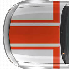 Kit Adesivi in Vinile per Cofano Decorato e Strisce Laterali per Musclecar Musclecarmodel 2005-2009_4