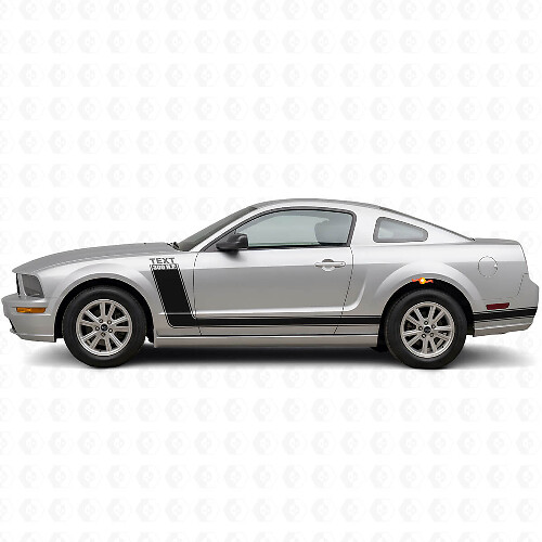 Kit di Adesivi in Vinile con Strisce Laterali da 300 CV e Testo Personalizzato per Musclecar Musclecarmodel 2005-09