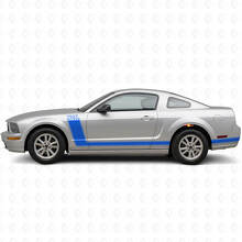 Kit di Adesivi in Vinile con Strisce Laterali da 300 CV e Testo Personalizzato per Musclecar Musclecarmodel 2005-09_2