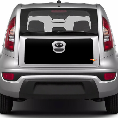 Adesivo decalcomania per avvolgimento in vinile del bagagliaio posteriore per Kia Soul
