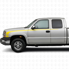 Kit di Adesivi in Vinile con Strisce Laterali Contorno in Stile Retrò per Chevrolet Silverado 2003-06_5