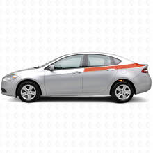 Kit Adesivi in Vinile Strisce Laterali Posteriori Accent per Dodge Dart 2013+_4