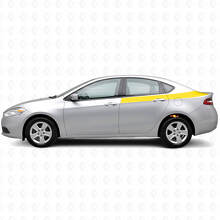 Kit Adesivi in Vinile Strisce Laterali Posteriori Accent per Dodge Dart 2013+_5