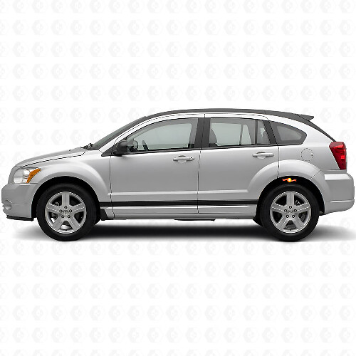 Kit di Adesivi in Vinile a Strisce Laterali Lineari per Dodge Caliber 2007+
