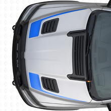 Set di adesivi in vinile per cofano stile bastone da hockey per Dodge Ram Sport 2019+_2