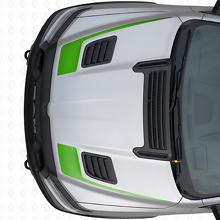 Set di adesivi in vinile per cofano stile bastone da hockey per Dodge Ram Sport 2019+_3