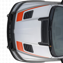 Set di adesivi in vinile per cofano stile bastone da hockey per Dodge Ram Sport 2019+_4
