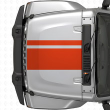 Adesivo in Vinile con Strisce sul Cofano a Doppia Larghezza Differente per Jeep Wrangler 2007+_4