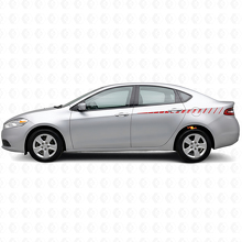 Kit di adesivi in vinile a strisce laterali spezzate per Dodge Dart 2013+_3