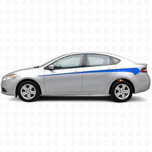 Kit di adesivi in vinile con strisce laterali decorate per Dodge Dart 2013+_2