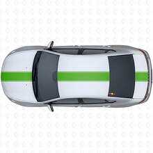 Kit Adesivi in Vinile con Striscia Larga Stile Racing per Lato Superiore per Dodge Dart 2013+_3