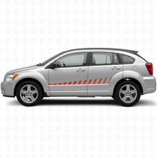 Kit Adesivi in Vinile Strisce Laterali Stile Strobo per Dodge Caliber 2007+_4