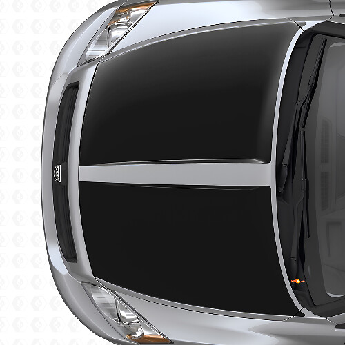 Set di Adesivi Vinile Doppie Strisce Larghe per Cofano per Dodge Caliber 2007+