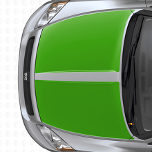 Set di Adesivi Vinile Doppie Strisce Larghe per Cofano per Dodge Caliber 2007+_3