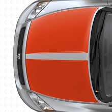 Set di Adesivi Vinile Doppie Strisce Larghe per Cofano per Dodge Caliber 2007+_4