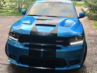 2018 e successivi Dodge Durango SRT RT GT Sport Hood Dual Rally Stripe Kit