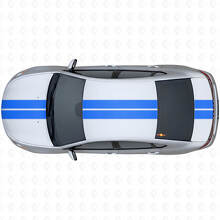 Kit Adesivi in Vinile con Doppie Strisce Contorno Anteriori Superiori Posteriori per Dodge Dart 2013+_4