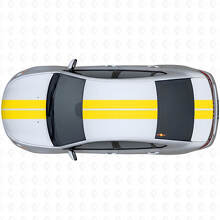 Kit Adesivi in Vinile con Doppie Strisce Contorno Anteriori Superiori Posteriori per Dodge Dart 2013+_5