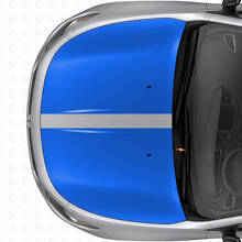 Set di Adesivi in Vinile con Doppie Strisce Nere Opache per Cofano per Dodge Dart 2013+_2