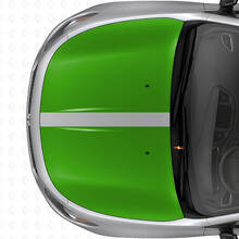 Set di Adesivi in Vinile con Doppie Strisce Nere Opache per Cofano per Dodge Dart 2013+_3