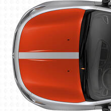 Set di Adesivi in Vinile con Doppie Strisce Nere Opache per Cofano per Dodge Dart 2013+_4