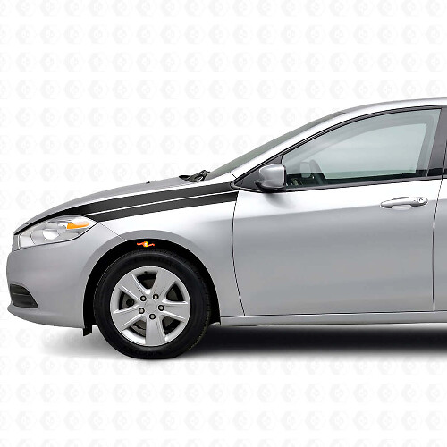 Kit di Adesivi in Vinile Strisce Accento parafango anteriore per Dodge Dart 2013+