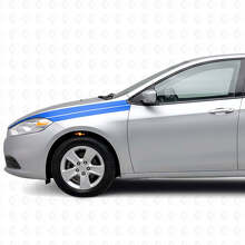 Kit di Adesivi in Vinile Strisce Accento parafango anteriore per Dodge Dart 2013+_2