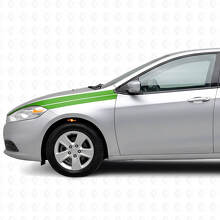Kit di Adesivi in Vinile Strisce Accento parafango anteriore per Dodge Dart 2013+_3
