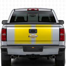 Kit adesivi in vinile con doppio contorno per cofano e portellone per Chevrolet Silverado 2014-15_10
