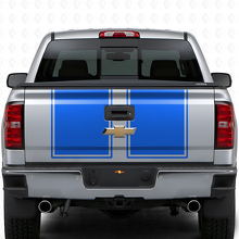 Kit adesivi in vinile con doppio contorno per cofano e portellone per Chevrolet Silverado 2014-15_4