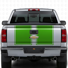 Kit adesivi in vinile con doppio contorno per cofano e portellone per Chevrolet Silverado 2014-15_6