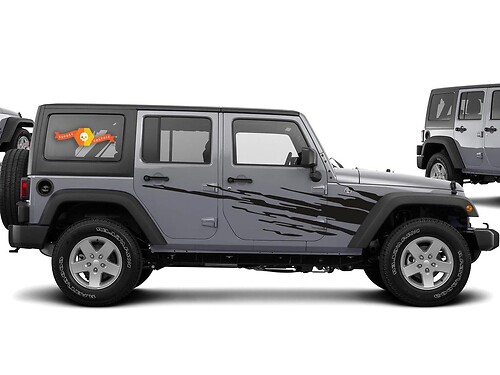 Kit strisce laterali universali per JK e JL Jeep Wrangler