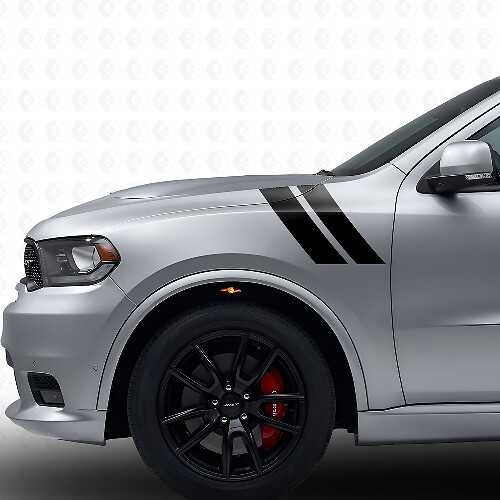 Kit Adesivi in Vinile con Doppie Strisce per Parafango Anteriore per Dodge Durango 2011+