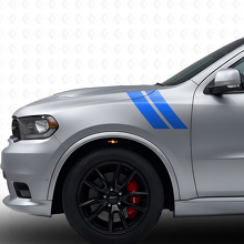 Kit Adesivi in Vinile con Doppie Strisce per Parafango Anteriore per Dodge Durango 2011+_2