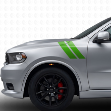 Kit Adesivi in Vinile con Doppie Strisce per Parafango Anteriore per Dodge Durango 2011+_3